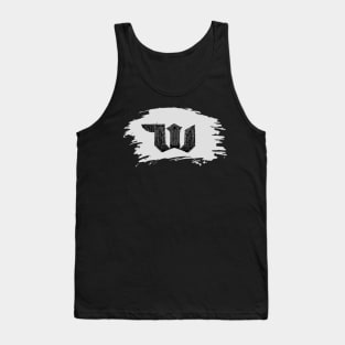 Gothic letter W – Alphabet typography Tank Top